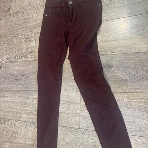 DL1961 Dark Burgundy Skinny Pants